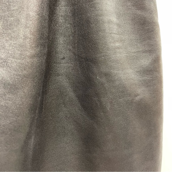 SAHARA vintage leather skirt black size 13 fits L - Picture 10 of 11
